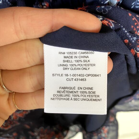 Joie Cherita Floral Silk Romper Size Medium - Picture 6 of 9